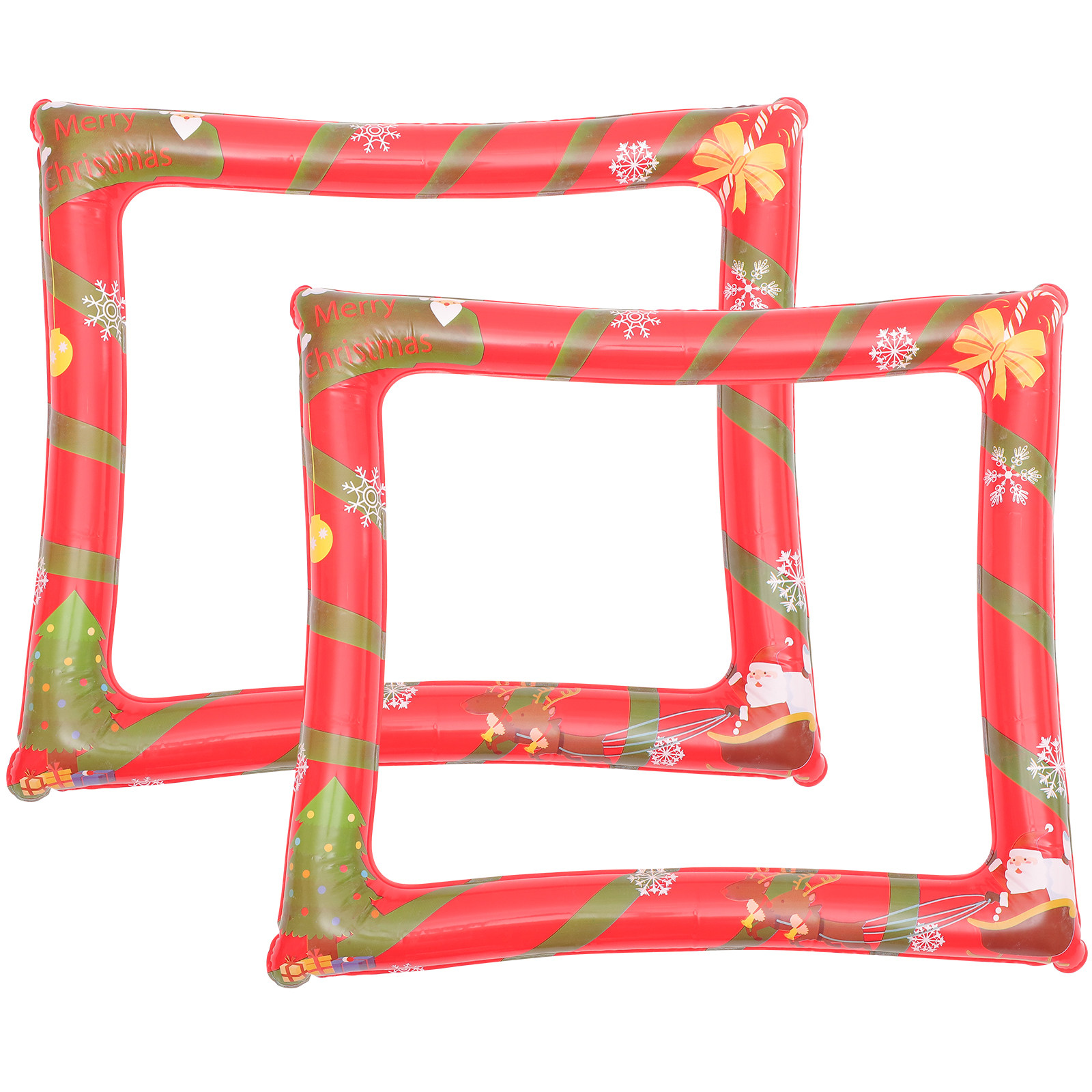 2Pcs Christmas Inflatable Phot - Photo Booth Frame 评论和价格