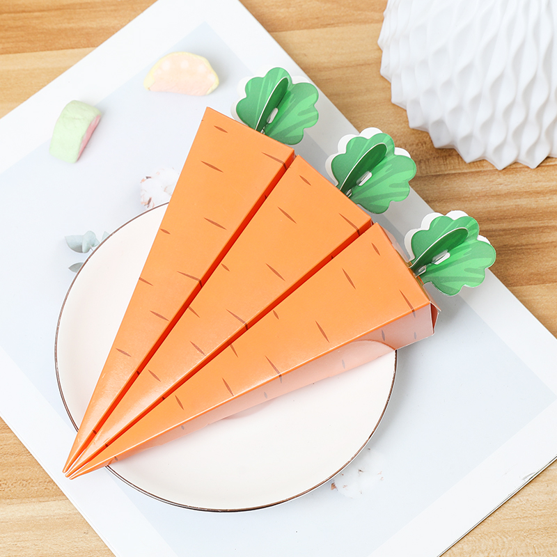 10Pcs Creative Carrot Paper Ca - Cotton Candy Cone 评论和价格