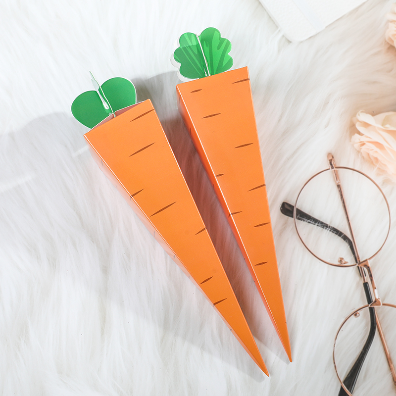 10Pcs Creative Carrot Paper Ca - Cotton Candy Cone 评论和价格