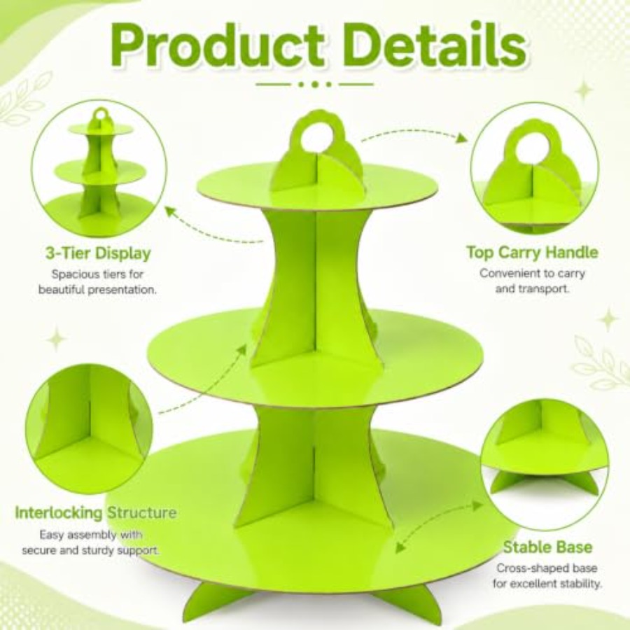 Cupcake Stand 3 Tier Cupcake T - Cupcake Stand Tier 评论和价格