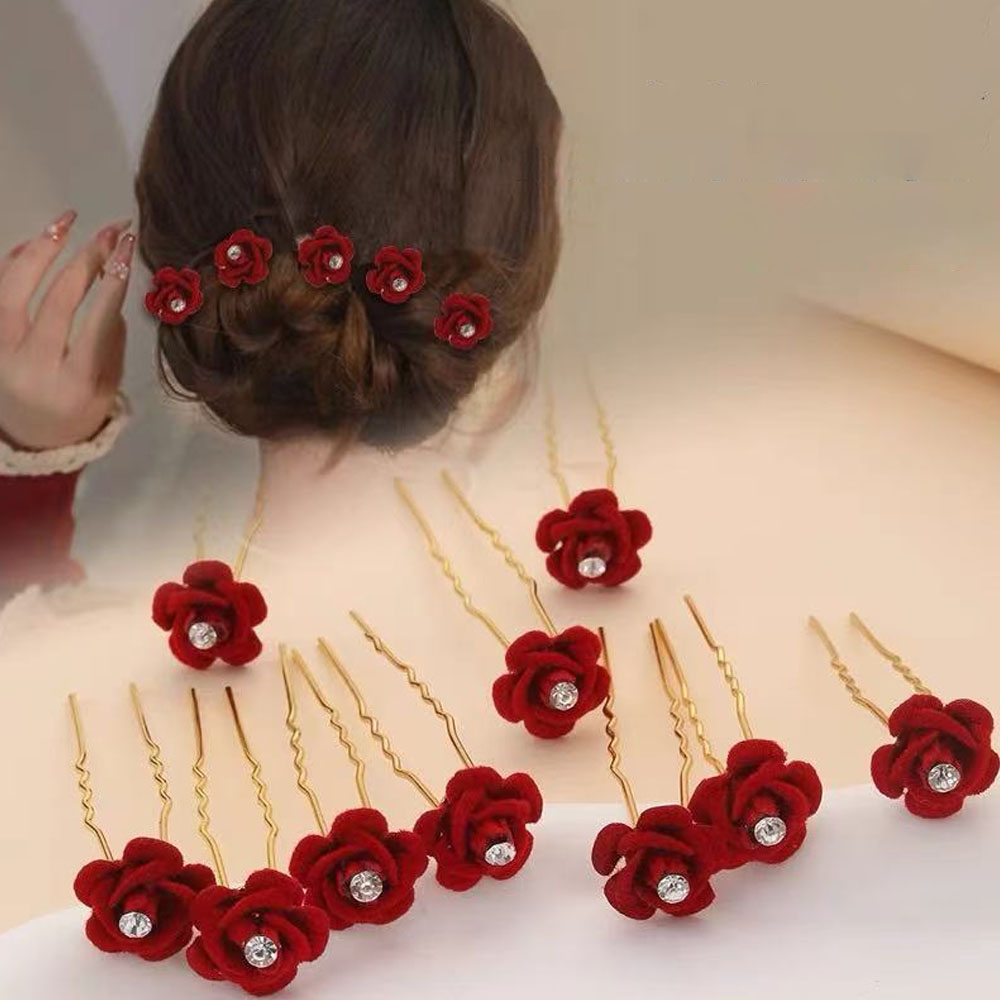 10Pcs Rose Hair Accessories We - Event Suppliers 评论和价格