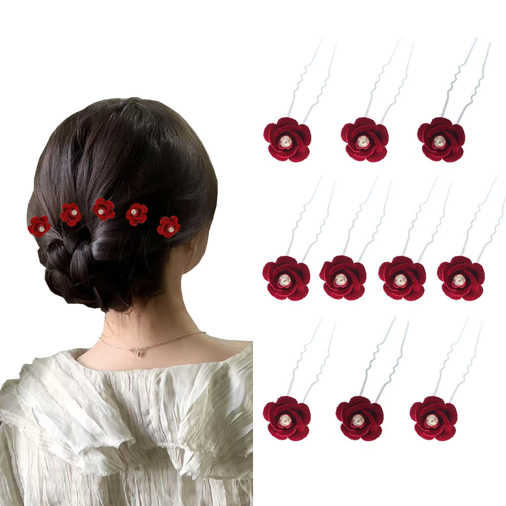10Pcs Rose Hair Accessories We - Event Suppliers 评论和价格