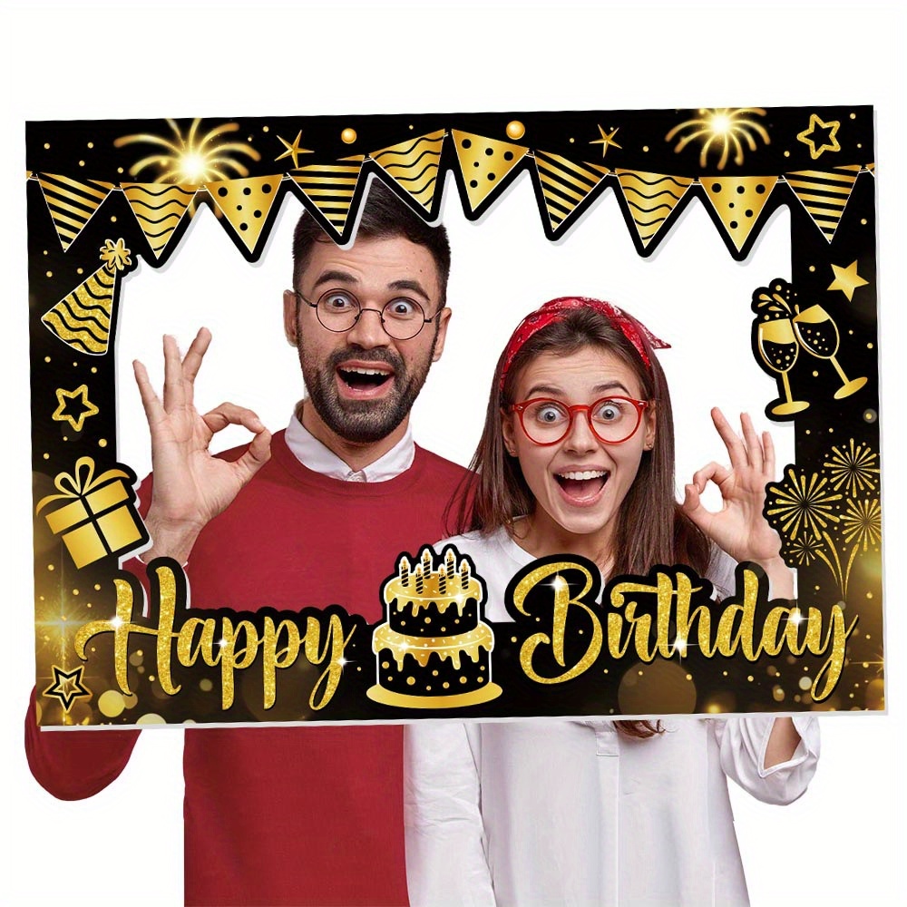 1 Piece Happy Birthday Photo B - Photo Booth Frame 评论和价格