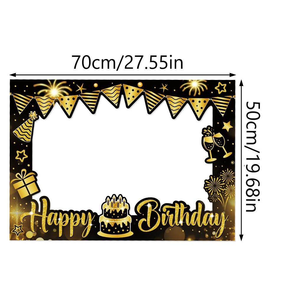 1 Piece Happy Birthday Photo B - Photo Booth Frame 评论和价格