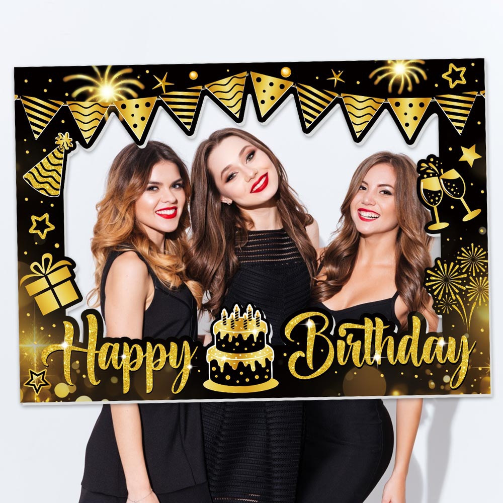 1 Piece Happy Birthday Photo B - Photo Booth Frame 评论和价格