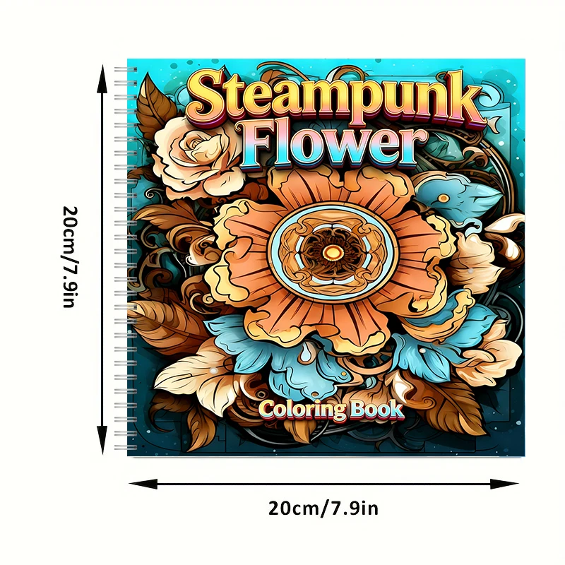 Coloring Book Steampunk Flower - Event Supplies 评论和价格