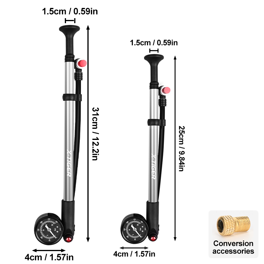 X-TIGER 300PSI Bicycle Pump T- - Balloon Pump Hand 评论和价格