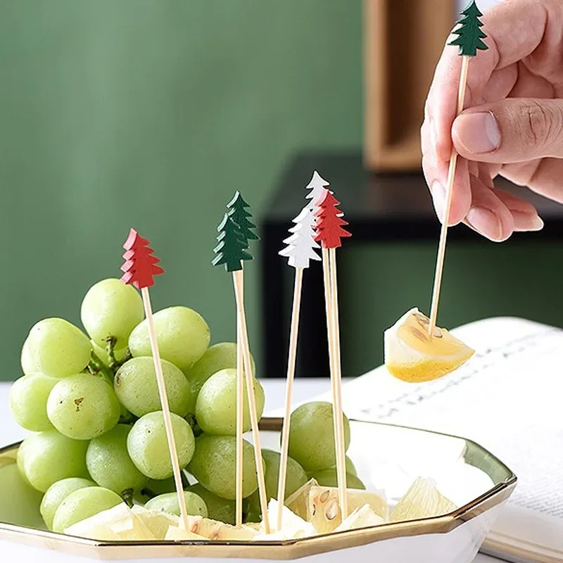200/50PCS Christmas Fruit Skew - Centerpiece Stick 评论和价格
