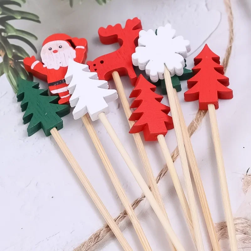 200/50PCS Christmas Fruit Skew - Centerpiece Stick 评论和价格